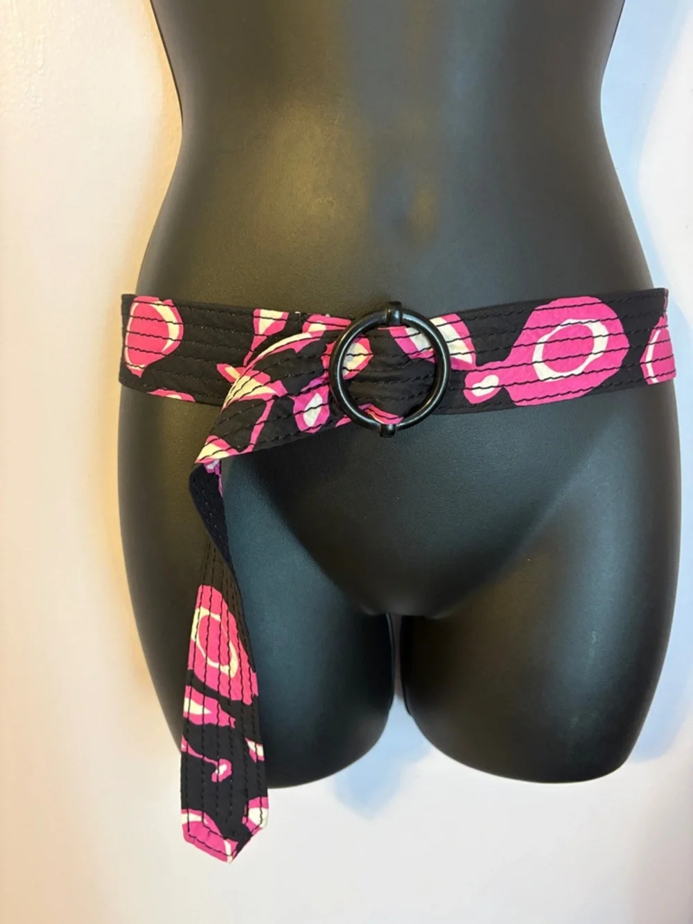 J. Crew Silk Abstract Floral Y2K Belt size S/M - Picture 1 of 13